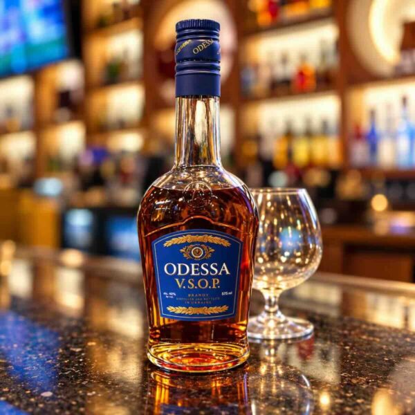 Odessa VSOP Brandy – Pierogi Bar St Pete Odessa VSOP, served at Pierogi Bar St Pete — Ukrainian Restaurant and Martini Bar.