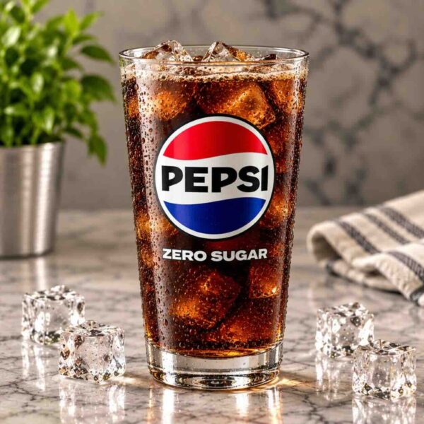 Refreshing Pepsi Zero Sugar served cold at Pierogi Bar St Pete.