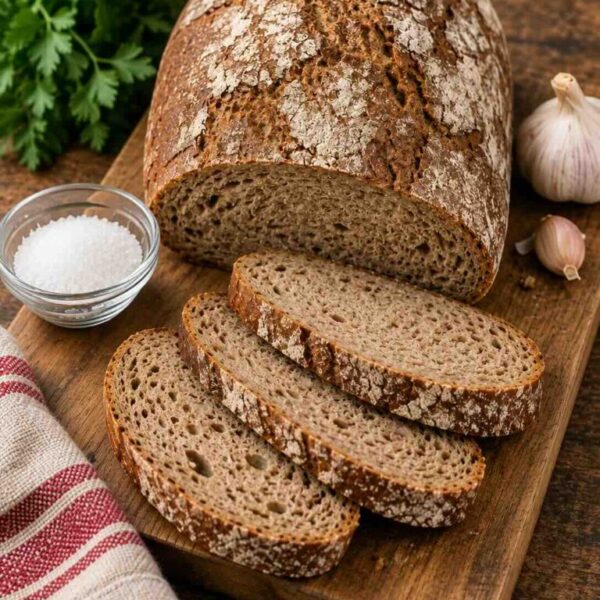A side of bread available at Pierogi Bar St Pete.