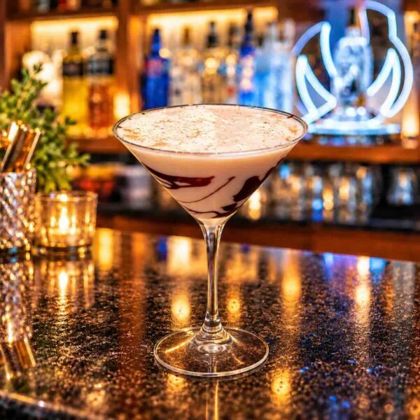 Dutch Chocolate Martini – Pierogi Bar St Pete Dutch Chocolate Martini — chocolate vodka, chocolate liqueur, house-made vanilla syrup, cream, and a beautiful chocolate swirl. A decadent specialty at Pierogi Bar St Pete.