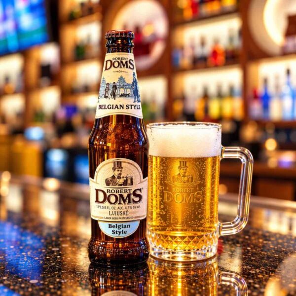 Lvivske Robert Doms Belgian Style Ukrainian beer served at Pierogi Bar St Pete.