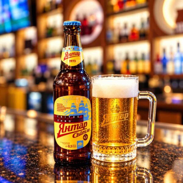 Yantar Ukrainian Lager served at Pierogi Bar St Pete.